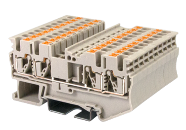 DP2.5N-TR, Dinkle, Clema de paso, 2 entrada y 2 salidas, push in, ancho: 5.1mm, 600v, 20a, 26-12awg