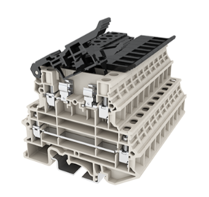 DKK4N-TF (5X20), Dinkle, Portafusible 5x20 y de paso, 600v, 12a, paso 4 de tornillo. (101100)