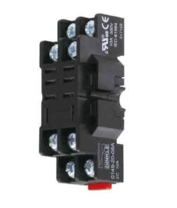 0149-20-08A, Dinkle, Base para relevador rer-l2 de 8 patas planas