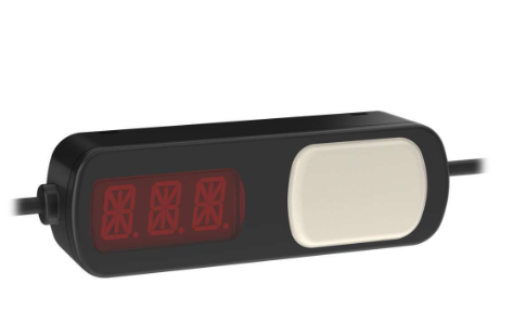 PTL110S-FF200LD3-QP150, Banner, 805488 nodo iluminado voltaje: 10-30vdc ip54, campo fijo 200m led display m12 150mm (6in)
