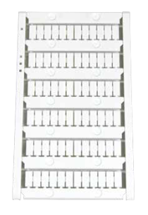 TM47W (PRINTED), Dinkle, Etiqueta termica snap-in impresa, paso 2.5mm (dp, dk)