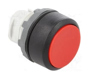 1SFA616 100R1101, ABB, Boton iluminado perfil bajo rojo