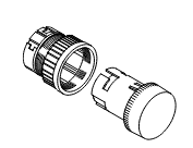 1SFA616 400R1003, ABB, Lampara piloto ambar