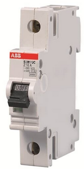 S-281-Z1, ABB, Pastilla termomagnetica electonico 1x1a