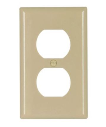 2132V, Arrow Hart, Placa p/cont.duplex plastica marfil