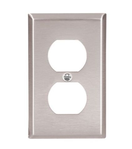 93101-BOX, Arrow Hart, Tapa duplex acero inoxidable