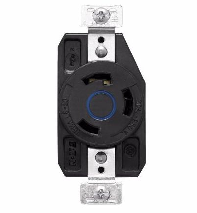 AHCL630R, Arrow Hart, Rec. sencillo 2p3h 30a 250vca nema l6-30 industria