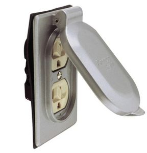 M5250WP, Arrow Hart, Receptaculo duplex c/tap.p/intemp.