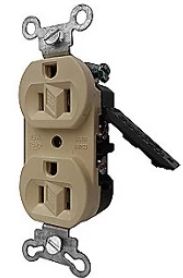 6806-4, Arrow Hart, Pl c/soporte 2 mod. dist. marfil