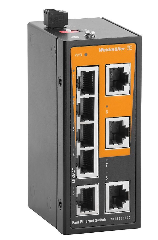 W_2828550000, Weidmuller, Switch autogestionable ie-sw-elb-08-8tx