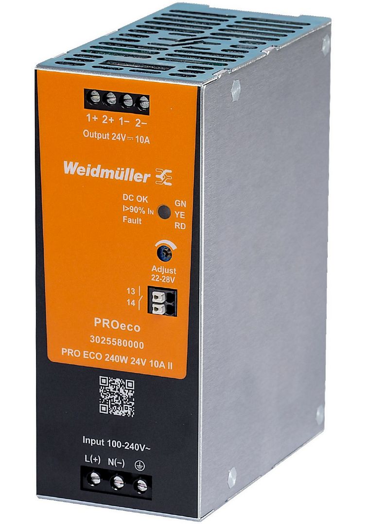 W_3025580000, Weidmuller, Fuente de alimentación pro eco 240w 24v 10a ii (w_146949)