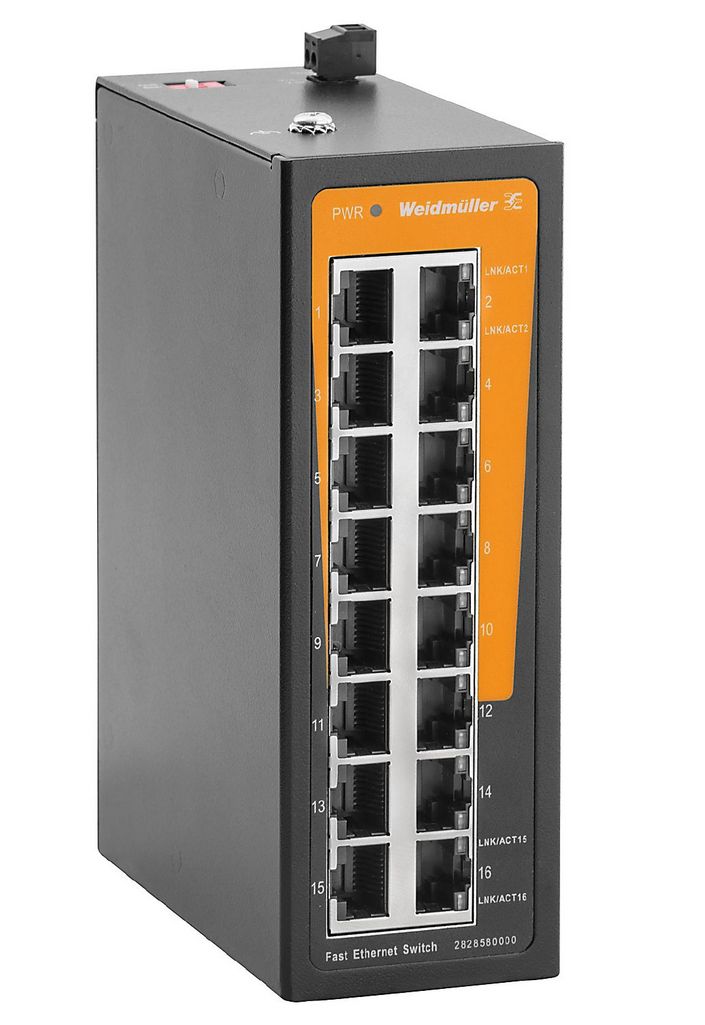 W_2828580000, Weidmuller, Switch autogestionable ie-sw-elb-16-16tx