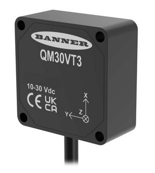 QM30VT3-MQP, Banner, 815277 sensor de vibracion y temperatura 3 ejes modbus vía rs-485. c/cable 2.09m de long, qd.