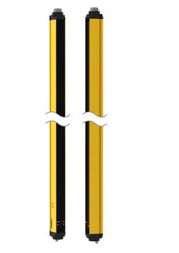 SGSXP3-400Q88, Banner, 803222 par de cortinas de seguridad emisor/receptor, 3 haces,res.400mm, alc. 6 a 60 m, qd m12 8 pin