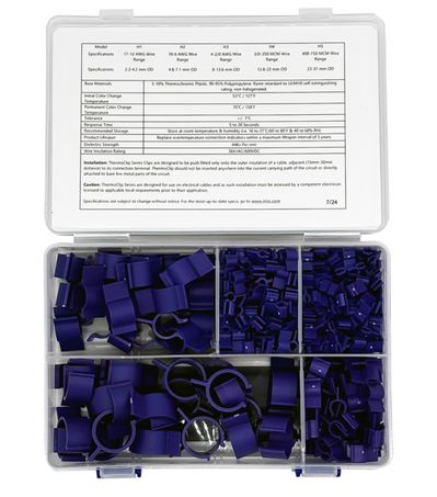 TSK-2, Iriss, Kit de clips de indicacion de sobretemperatura iriss, thvec, 200xh1,150xh2,50xh3,25xh4,25xh5