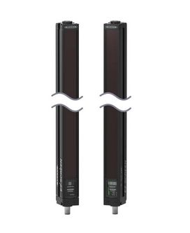 SLSP30-900Q88, Banner, 72392 ez-screen pair 30 mm resolution range: 6 m (20 ft). height  970 mm (38.2 in) 8-pin m12 qd