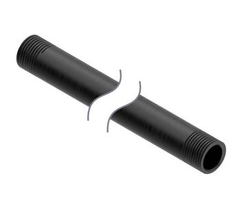 SOP-E12-600A, Banner, 17487 tubo de 600mm. para montaje elevado. material:aluminio. color:negro.