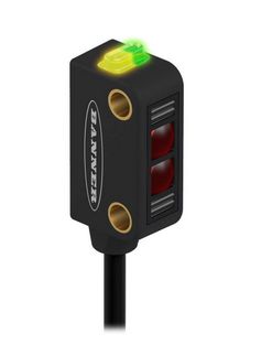 Q12AP6FF15Q3, Banner, 77101 world beam series fixed-field 15 mm range, 10-30vdc, lo,pnp 150mm 3-pin m8 pigtail qd