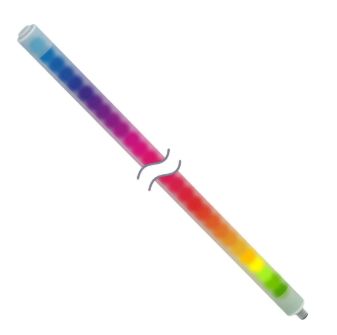 WLS27PXRGBW285DSKQ, Banner, 807459 wls27 pro light strip, diffuse window, length: 285 mm, voltage: 18-30 v dc, ip69k, no cascade