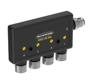 R90C-4K-MQ, Banner, 811445 r90c-4k-mq 4-port io-link master inputs: 4 io-link devices rs485 modbus