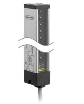 LX12RSR, Banner, 02689 lx series. cortina de luz. receptor sensado:295mm.rango:75-200mm.10-30vdc. salida:n/a,2m cable