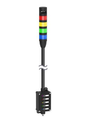 LCA130T4-TL50BGYRAJ900Q, Banner, 813257, tower lights - assembled andon tower light assemb: 4-color audible, voltage: 18-30 v dc