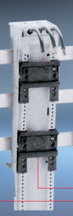 T32416, Wertek-Busbar, Base de bus para arrancador 2 rieles, cable cal. 8, 54mm ancho, 260mm largo