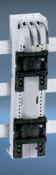 T32400, Wertek-Busbar, Base de bus para arrancador 2 rieles, cable cal. 12, 45mm ancho, 200mm largo