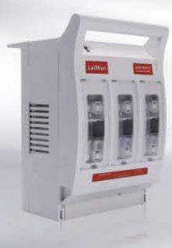 LMHR17-160B, Wertek-Busbar, Base portafusible para bus de 60mm tamano 00 (keto 00)