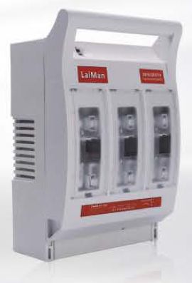 LMHR17-400A, Wertek-Busbar, Base portafusible para montar en platina tamano 2