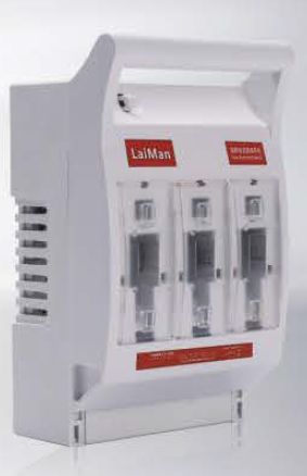 LMHR17-630A, Wertek-Busbar, Base portafusible para montar en platina tamano 3