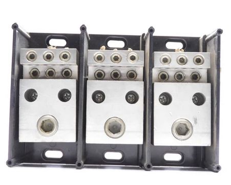 69073, Fusibles, Block de dist., 3p, ent. 1- cal.500, sal 6- 2/0. (pdb-16-500-3)