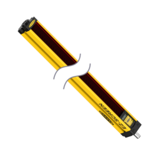 SLSCR30-300Q8, Banner, 72424 ez-screen. receptor. cascadeable. res:30mm. altura:300mm. rango:18m. qd-8pin.