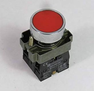 LAY5-BA45, Wertek, Pulsador rojo con contactos 1no+1nc. ( xb2ba45).