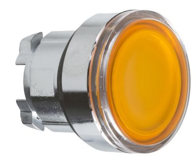 D-ZB4BW353, Wertek, Cabeza p/pulsador ilum rasante amarillo led