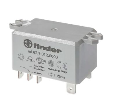 668281200000, Finder, Rele de pot. de 2p,30a, 250-440v,control 120v.