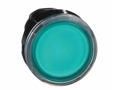 D-ZB4BW333, Wertek, Cabeza pulsador  iluminado verde