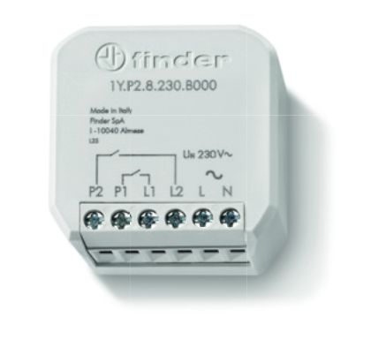 1Y.P2.8.230.B000, Finder, Yesly interfaz con 2 entradas 110-230 vac, manda señal a gateway por blluetooth