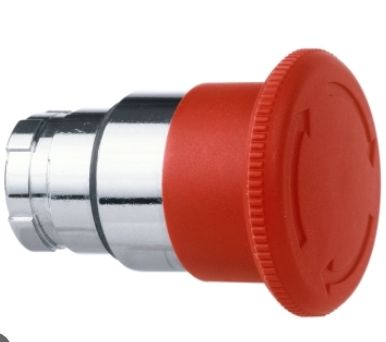 D-ZB2BS54, Wertek, Cabeza hongo pulsar-girar rojo 40mm