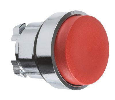 D-ZB4BL4, Wertek, Boton pulsador saliente rojo de 22mm.