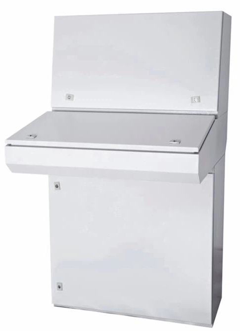 ALP42, Wertek-Boxes, Consola de 3 piezas, 1430x800x400-835 mm ral7032 ip55