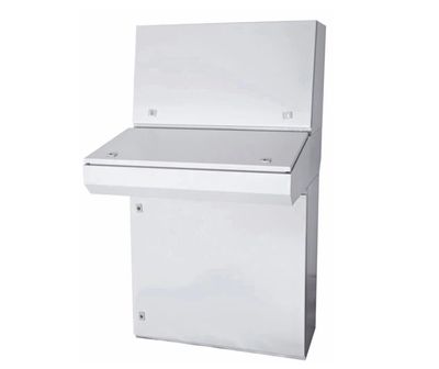 ALP43, Wertek-Boxes, Consola de 3 piezas, 1430x1000x400-835 mm, ral7032 ip55