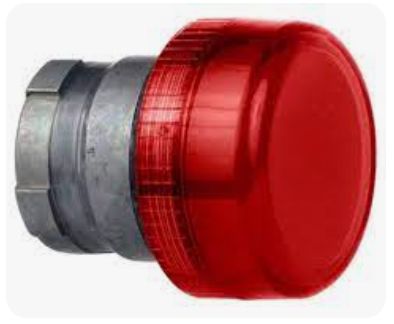 LAY5-BV04, Wertek, Cabeza p/ piloto de 22mm,color rojo (d-zb2bv04)..