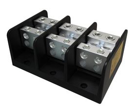 PDB-24-500-3, ILSCO, Block de distribucion de 3 polos, 2x500 de ent. y 4x4/0 de sal.