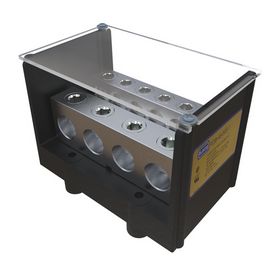 PDB-49-500-1, ILSCO, Block de distribucion 4 entradas, 9 salidas, 1 polo, 6-500 mcm