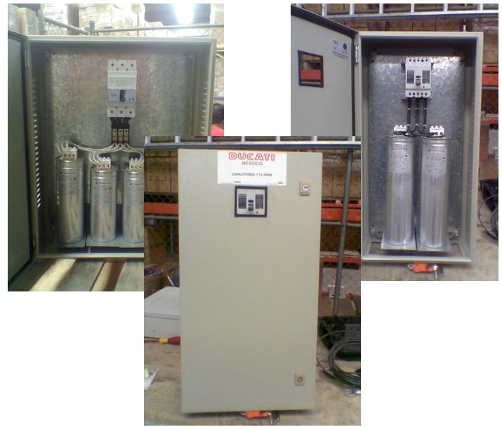 010/2-D6-C/T, Ducati Bancos, Banco de capacitores fijo de 10 kvar/240v, c/termo