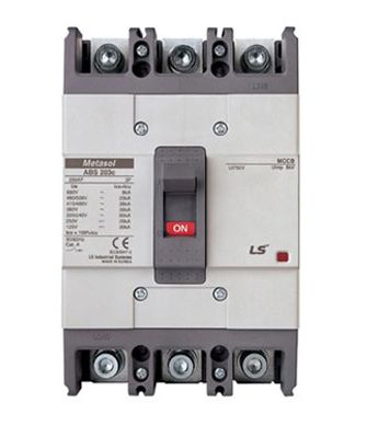 ABS203c/150, LS Electric, Abs203c/150 interruptor termomagnetico metasol 3p max. 690vac 150a 37ka ftu
