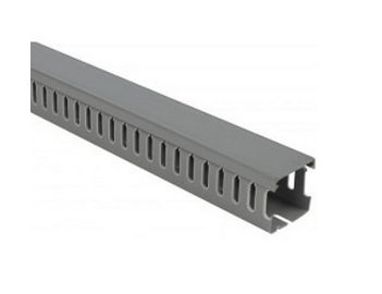 T-551013, Klemsan, 5554040 canaleta ranurada, paso 4mm, de 40x40, gris (e84)