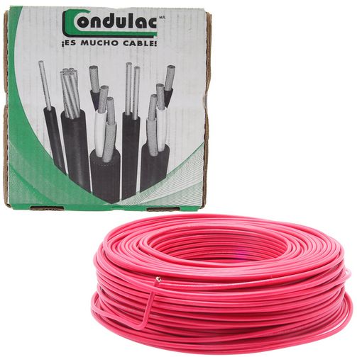 CON_THW-14RD, Cable Condelmex, Cable flexible condelmex thw-ls 14 awg 600v. color rojo