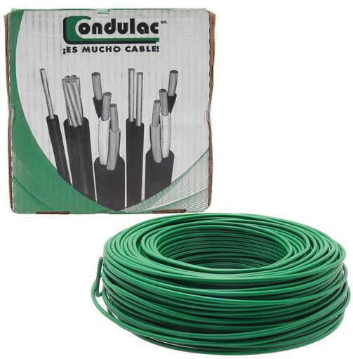 CON_THW-20GR, Cable Condelmex, Cable flexible condelmex thw-ls 20 awg 600v. color verde